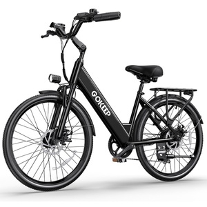 Bicicleta Eléctrica de 26 Pulgadas Más Vendida, Bicicleta Eléctrica Urbana para Adultos con Asistencia de Pedaleo, Batería de Litio de Largo Alcance - Product Image 1
