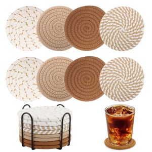 Tapete de mesa aislante, yute de cáñamo, cuerda Natural, Mantel Individual tejido redondo, cargador para boda, alta calidad de venta - Product Image 2