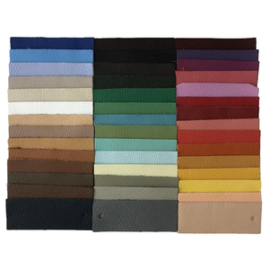 Cuir de chèvre véritable brun foncé finition grain Lotex pour sacs et vêtements motif brut - Product Image 6