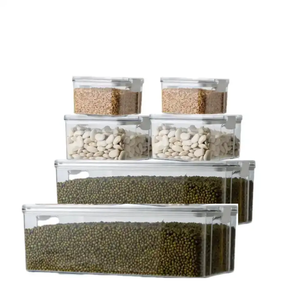 Recipientes para alimentos Frutas Verduras Carne Recipientes para alimentos con tapa Refrigerador Plástico transparente en plástico fabricante de Vietnam - Product Image 1