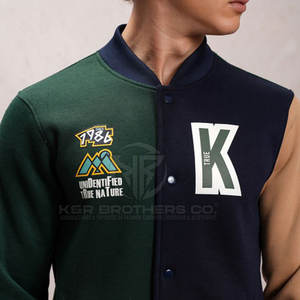 Veste universitaire pour hommes à la mode de haute qualité Letterman Bomber vêtements d'extérieur pour College Club et Streetwear quotidien - Product Image 2