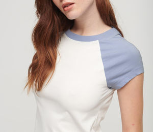 OEM/ODM T-shirt surdimensionné à col rond pour femmes 100% coton coupe carrée T-shirt imprimé graphique personnalisé de couleur unie et lourde pour femmes - Product Image 2