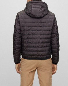 Veste d'hiver pour homme tendance, tissu léger, couleur noire unie, style zippé, veste matelassée à capuche avec faible MOQ - Product Image 6