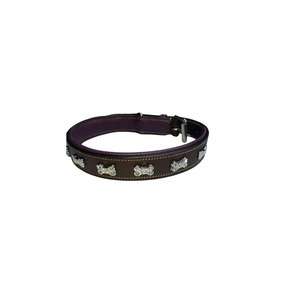Collier de chien en cuir personnalisé de luxe le plus vendu réglable imperméable avec rubans d'impression durables marche formation Logo personnalisé - Product Image 1