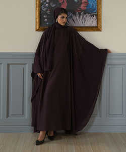 Color púrpura personalizado nuevo diseño ropa informal ropa islámica señoras Abaya a la venta manga larga señoras nuevo Abaya servicio OEM - Product Image 5