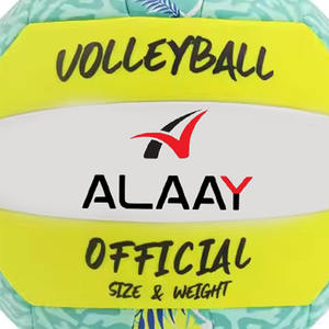Alaay 2025 Logotipo personalizado Voleibol Nuevo diseño Colorido Material de cuero de PVC Pelota de entrenamiento en tamaños 5 4 3 2 - Product Image 2