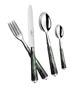 Cuillère de mariage élégante en acier inoxydable à manche en résine de l'Inde idéale pour les ustensiles de cuisine, la vaisselle et les accessoires d'hôtel - Product Image 3