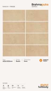 Carreaux approuvés par le concepteur Ractangal 1x2.7 Mosaïque Fullbody Céramique Porcelaine Brillant Mat Mur Plancher Villa Banglow Kichan 285x305mm - Product Image 3