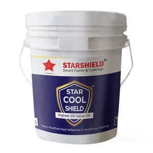 Paint for Heat-Control Star Cool Shield Roofs Paint for Roof Terrace Heat-Proof Insulation with Heat-Reflective Liquid Coating
