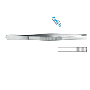 Fórceps de tejido Adlerkreutz de acero inoxidable de alta calidad, 4x5 dientes, 15cm / 6 ", fabricante de instrumentos quirúrgicos - Product Image 2