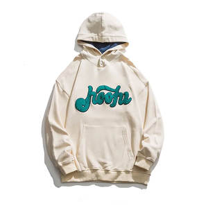 Meilleures ventes de sweats à capuche d'hiver pour hommes et adultes Conception personnalisée Technique de broderie en chenille en polyester/coton - Product Image 5