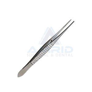 Fórceps de tejido de disección Gillies de acero inoxidable quirúrgico de alta calidad, instrumentos de cirugía plástica dentada cruzada de 6 "1x2 dientes - Product Image 4