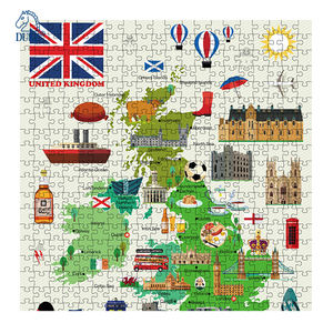 Fabricant de puzzles en gros personnalisé de haute qualité 500 pièces Puzzles de carte - Product Image 3