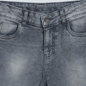 Shorts en sergé gris délavé pour enfants, vêtements de haute qualité pour garçons, shorts en jean, pantalons et shorts pour bébés - Product Image 4