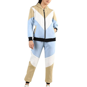 Top Wholesaler Customized Women <b>Tracksuit</b> Latest Design Women Premium <b>Tracksuit</b> 100% Cotton <b>Plain</b> <b>Tracksuit</b> Hoodie Sets - Product Image 1