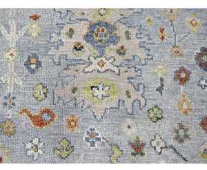Alfombras y conjuntos Oushak anudados a mano de lana suave cromada de 9 'x 16' personalizables Patrón abstracto Tamaño personalizado Opciones de color disponibles - Product Image 5