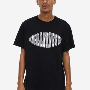 Logotipo personalizado de alta calidad cuello en V más tamaño de color sólido casual manga corta - Product Image 2