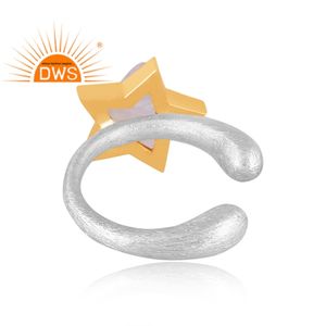 Best Selling Fine Sterling Silver Natural Rainbow Moon Stone Gemstone <b>Ear</b> <b>Cuff</b> <b>Earring</b> Custom Jewelry Manufacturer - Product Image 3