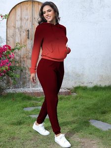 Women's <b>Sexy</b> Two Piece Outfits for Women Casual Sweatsuits <b>Set</b> Long Sleeve Hoodie Tracksuit - Product Image 3