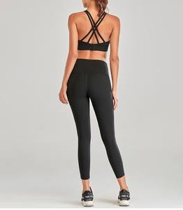 Nuevo Conjunto de Yoga Ajustable para Mujer, Moda 2025, Leggings Deportivos Personalizados con Cierre de Cordón, Diseño Sólido - Product Image 4