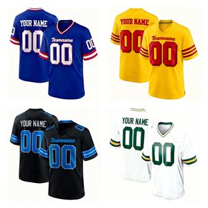 America Breathable Embroidered <b>Rugby</b> Stitched Quick Dry Football Jersey for Men <b>Women</b> Kids Youth - Product Image 1