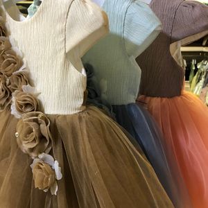 Vestido de flores para niñas de 1 a 3 años y 4 a 6 años, bonito, elegante, para fiesta - Product Image 6