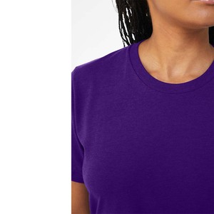 Camiseta unisex de cuello redondo Liso 100% Algodón Jersey de algodón Impresión personalizada Camisetas OEM - Product Image 5