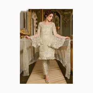 Ropa DE BODA indio tradicional imitación Georgette bordado trabajo Lehenga Choli con Red Dupatta proveedor indio - Product Image 3