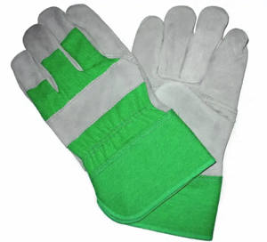 Gants de travail en cuir de sécurité pour la construction Gants de travail en cuir respirants bon marché en gros - Product Image 4