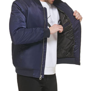 Blouson Bomber Personnalisé pour Homme en Toile, Col Montant, Imperméable, Hiver, Style Vintage, avec Nom et Numéro d'Équipe, Modèle Starter, Vente en Gros - Product Image 4
