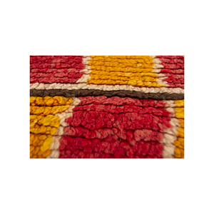พรมขนสัตว์ขนาดใหญ่ Nayaab Classic รุ่น 9x12 รูปทรงสี่เหลี่ยมผืนผ้า ลายเรขาคณิต สีแดงส้ม ทอแบบเรียบ สำหรับทางเข้าบ้าน ห้องนอน-Paem-1067 - Product Image 3