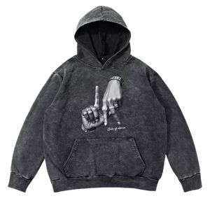 Sweat à capuche sur mesure délavé à l'acide sweat super doux pour hommes pull surdimensionné hommes mode sweats à capuche et sweat-shirts hauts vintage - Product Image 1