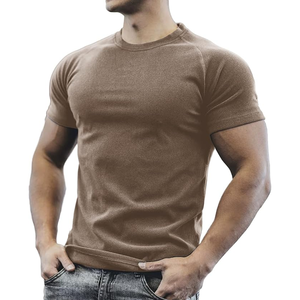 Camiseta de cuello redondo de microfibra personalizada para hombre de la mejor calidad, precio competitivo, Camiseta de cuello redondo para Fitness, diseño de cuello redondo - Product Image 1