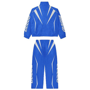 Survêtement Streetwear en nylon surdimensionné 2025 Veste coupe-vent réfléchissante personnalisée et ensemble de jogging pour hommes - Product Image 4