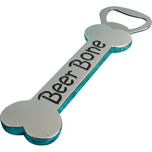 Abrebotellas para bares, bodas, fiestas, abridor de metal personalizado para promoción, Abrebotellas con forma de botella de cerveza, venta al por mayor - Product Image 1