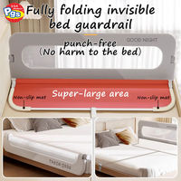 Barandilla Lateral para Cama Infantil Prodigy BR012, Venta Directa de Fábrica Confiable, Diseño Plegable con Tubo de Acero y Oxford 210D, 1.8m de Longitud