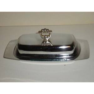 Offre Spéciale grande taille or poli décoration de table plat à beurre moderne papillon bouton de concepteur Logo personnalisé plat à beurre moderne - Product Image 5