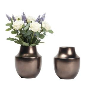 Ensemble de vases à fleurs en métal martelé doré luxueux et artisanal pour la décoration moderne de la maison, centre de table et cadeaux de mariage en vente - Product Image 6