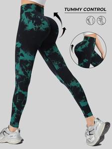 Pantalon de yoga à séchage rapide pour femmes, taille haute, levage de la hanche, leggings de sport pour l'entraînement, le sport, la course à pied - Product Image 2