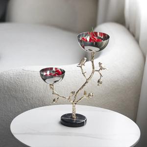 ARTISTIQUE-Cuenco de frutos secos con diseño personalizado, precio al por mayor, cuenco redondo de metal para exhibición de frutas, utensilios de cocina ultramodernos de nuevo diseño - Product Image 1