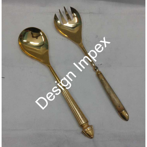 Juego de Cucharas de Acero Inoxidable Pulido, Juego de Cubiertos de Primera Calidad, Juego de Cucharas de Metal con Impresión Personalizada, Juego de 2, Última Llegada - Product Image 4