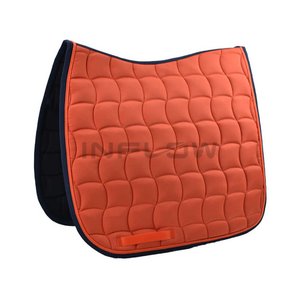 Cuir véritable, Fournisseur de selle de cheval Tissu satiné Couverture de selle de cheval Logo personnalisé Tapis de selle de course de cheval équestre - Product Image 3