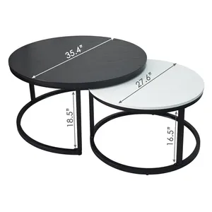 Elegante mesa de centro de Metal con tapa de cristal, Mesa Central moderna para el hogar, sala de estar, Hotel, decoración de interiores, uso de muebles - Product Image 3
