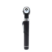 Customizable Color Options Manual Mini Otoscope LED Fiber Optic 10 Plastic Cannula Black Stainless Steel Surgical MOL