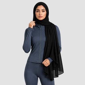 Voile et masque de protection solaire GAI Basic Black Hijab - Product Image 1