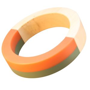 Glossy Resin Bangle Dual Joint Effect Waterproof Custom Colors Cute Style Handmade Jewelry for Parties Holidays Business Gifts - Product Image 2