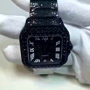 Reloj de Diamantes de Alta Calidad para Hombre, Estilo Hip Hop, Reloj de Pulsera de Lujo, Mecánico, Automático, de Acero Inoxidable, Analógico - Product Image 2