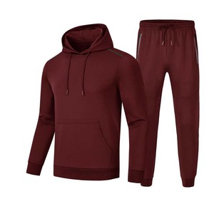 100% Cotton Fleece Fabric Comfortable Breathable Latest Style Tracksuits Custom Logo Design Tracksuits for <b>Adults</b> High Quality - Product Image 3