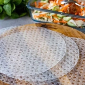 Meilleur papier de riz rond standard 22 cm pour les rouleaux de printemps, exportation de nourriture vietnamienne - Product Image 3