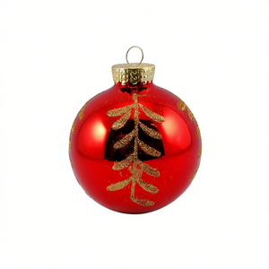 Assorted <b>Red</b> and Gold 6cm Christmas Tree Ball Plastic Santa Claus Ornament TE191617 for Festive Decorations - Product Image 3